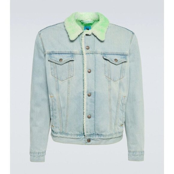 NotSoNormal Look Inside Faux Shearling Denim Jacket XL Mens NSN $487 - Picture 16 of 16